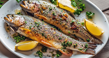 En hel frisk fisk er en nem og sund aftensmadret.